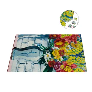 Puzzel, 1000 stukjes Charley Toorop, Vaas met bloemen tegen muur