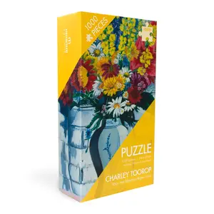 Puzzel, Charley Toorop, Vaas met bloemen tegen muur