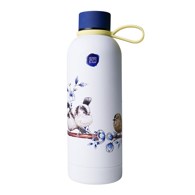 Waterfles Bosvogels - Geïsoleerd - RVS - 500 ml