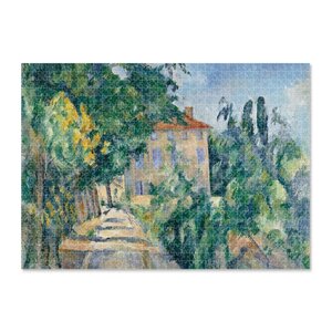 Puzzel, 1000 stukjes Paul Cézanne, Huis met een rood dak