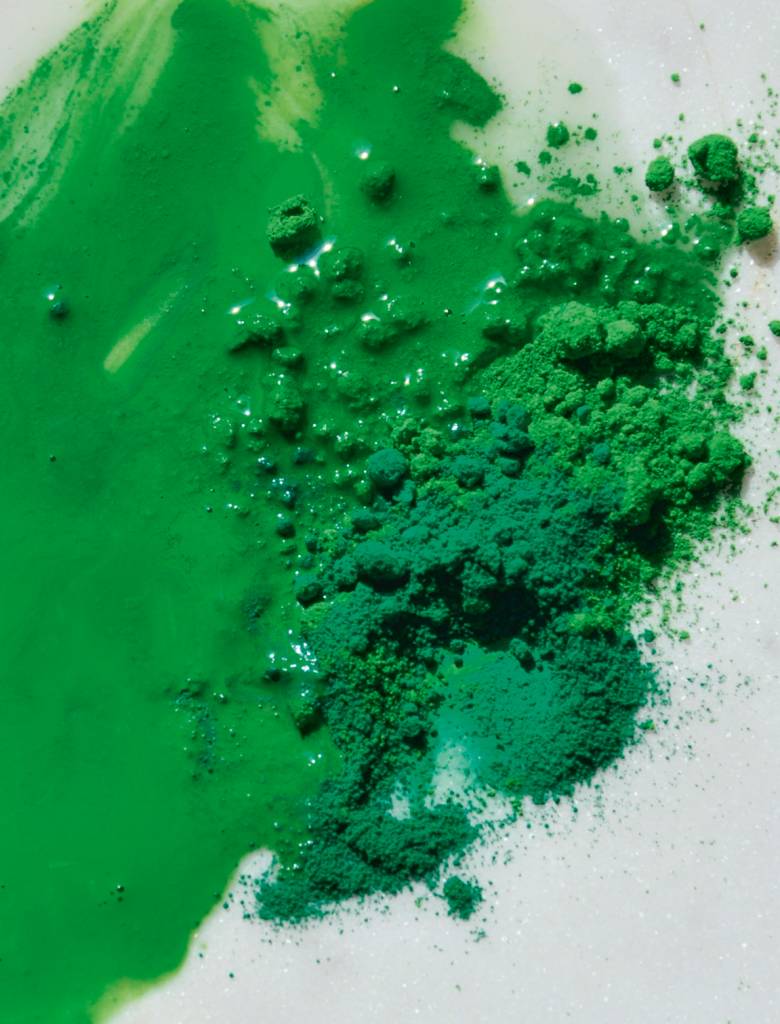 Blauw Groen Verf, het gezicht de kunst - Uitgevers