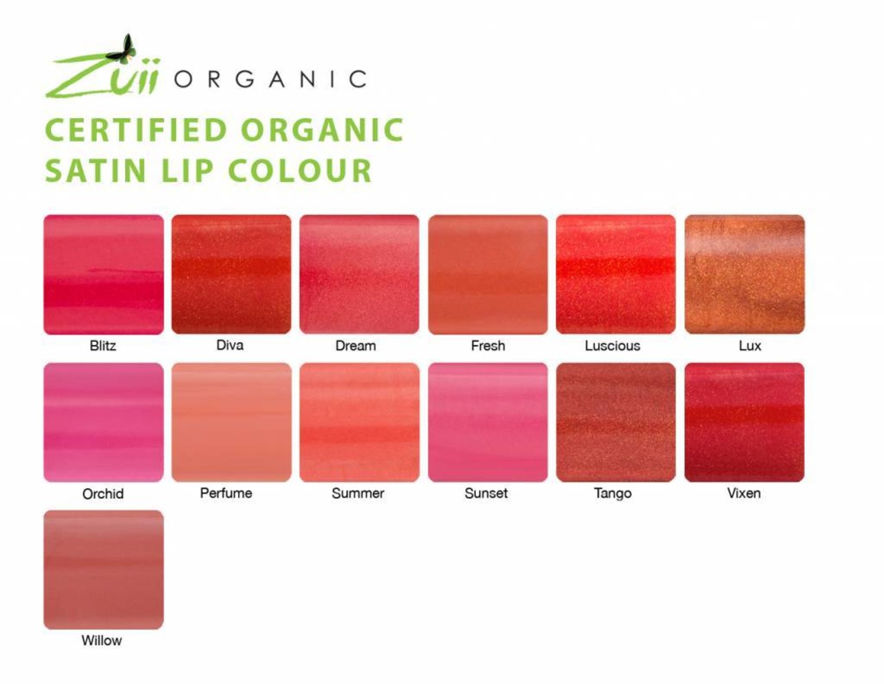 Zuii Organic Satin Lip Colour Diva Zuii Organic Satin Lip Colour Diva
