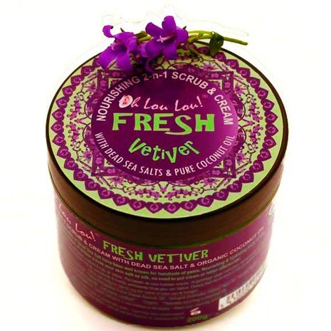 Oh Lou Lou! Dead Sea Salts Body Scrub Fresh Vetiver Oh Lou Lou! Dead Sea Salts Body Scrub Fresh Vetiver