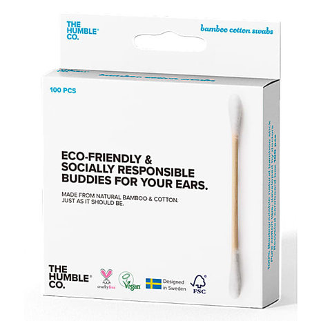 Humble Brush Bambus-Wattestäbchen weiß Humble Brush Bambus-Wattestäbchen weiß