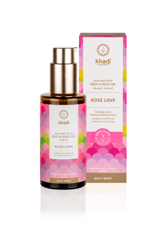 Khadi Rose Love Huile pour la peau Khadi Rose Love Huile pour la peau