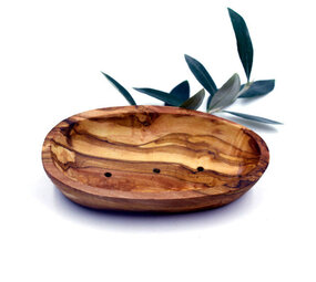 Oh Lou Lou! Porte-savon ovale en bois d'olivier Oh Lou Lou! Porte-savon ovale en bois d'olivier