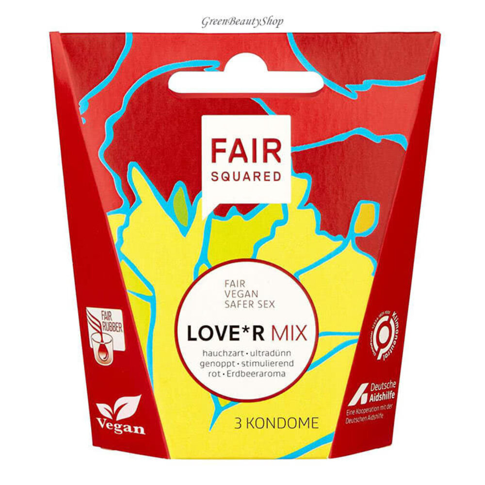 Fair Squared Eco Condoms Love*r Mix