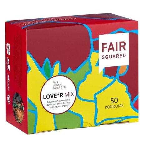 Fair Squared Eco Condoms Love*r Mix
