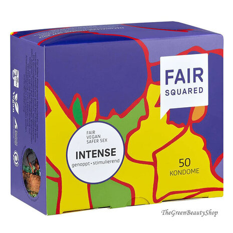 Fair Squared Eco Condoms Intense