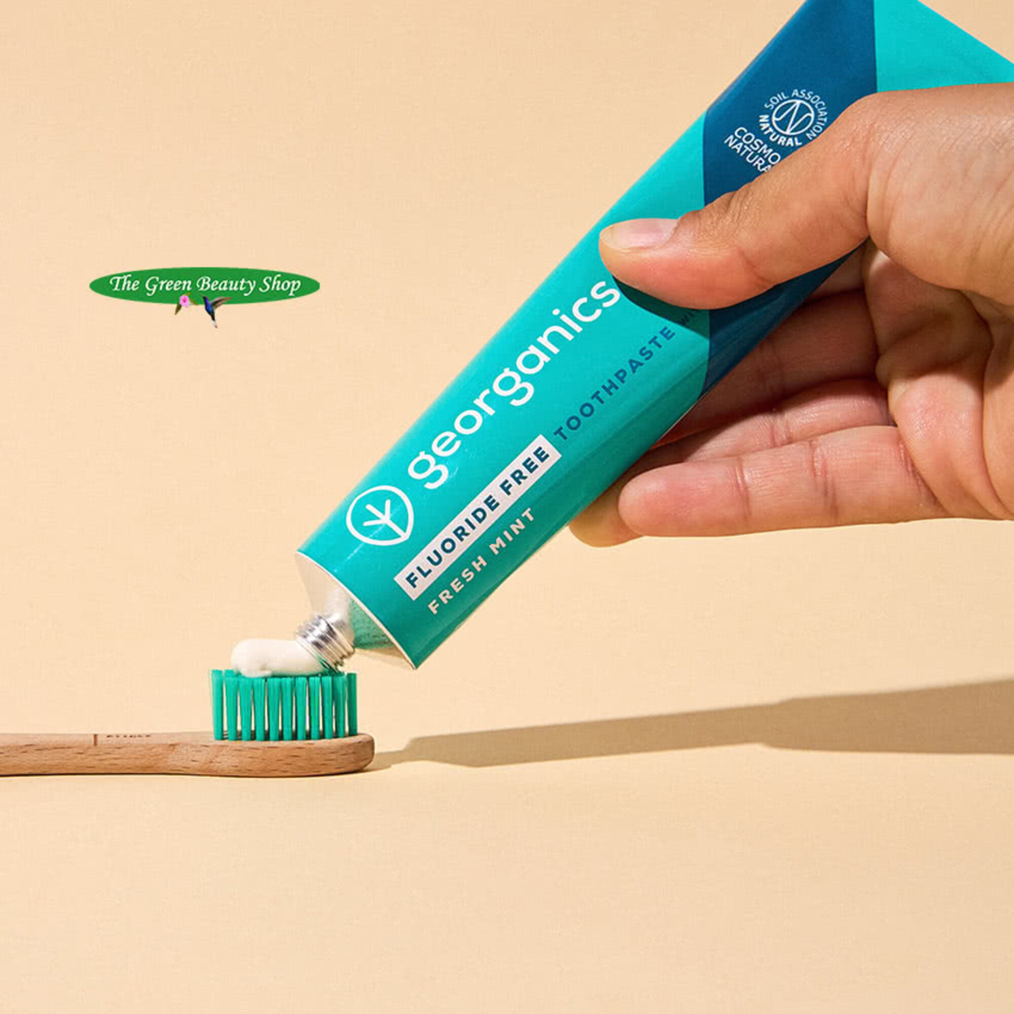 Organic Shop Zahnpasta Mit Minze & Kohle – Natürliches Whitening, 99% Natürlichen Ursprungs