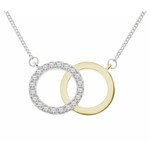 Diamond Style Halskette Damen - 14K Weißgoldüberzug