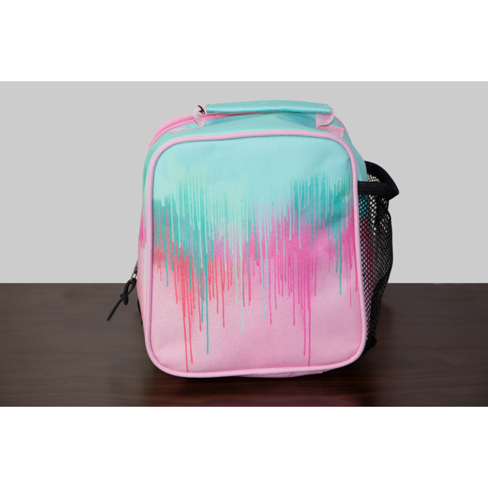 Hype Lunch Box Unisex - Rosa Blau - Pastell Drip - Reißverschluss