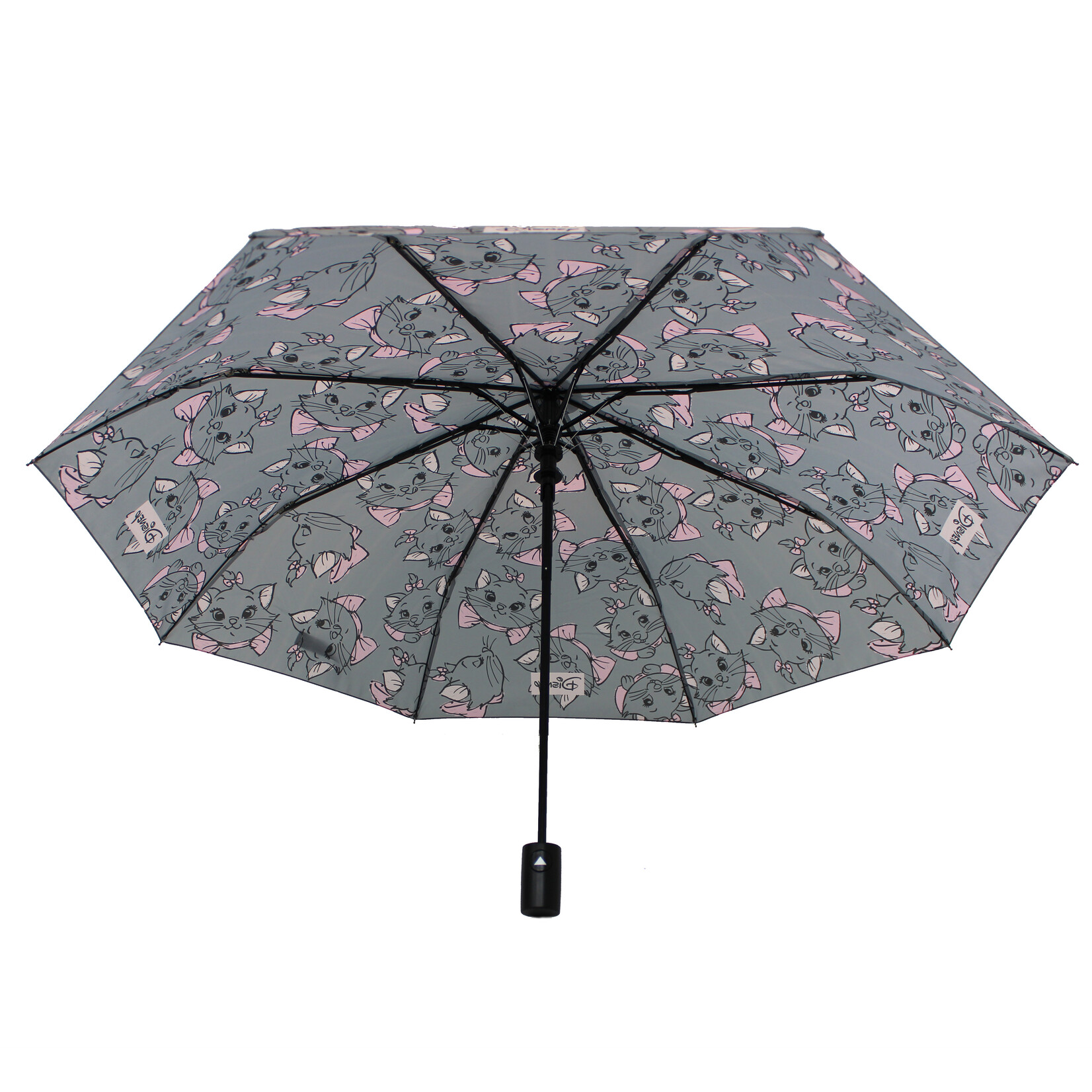 Disney The Aristocats Marie Faltbarer Regenschirm - Grau mit Rosa Akzenten