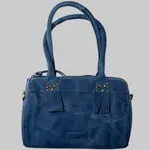 bruno banani Blaue Leder-Handtasche mit Nieten