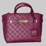 Guess Damen Handtasche Dunkelrot mit 4G-Print Logo