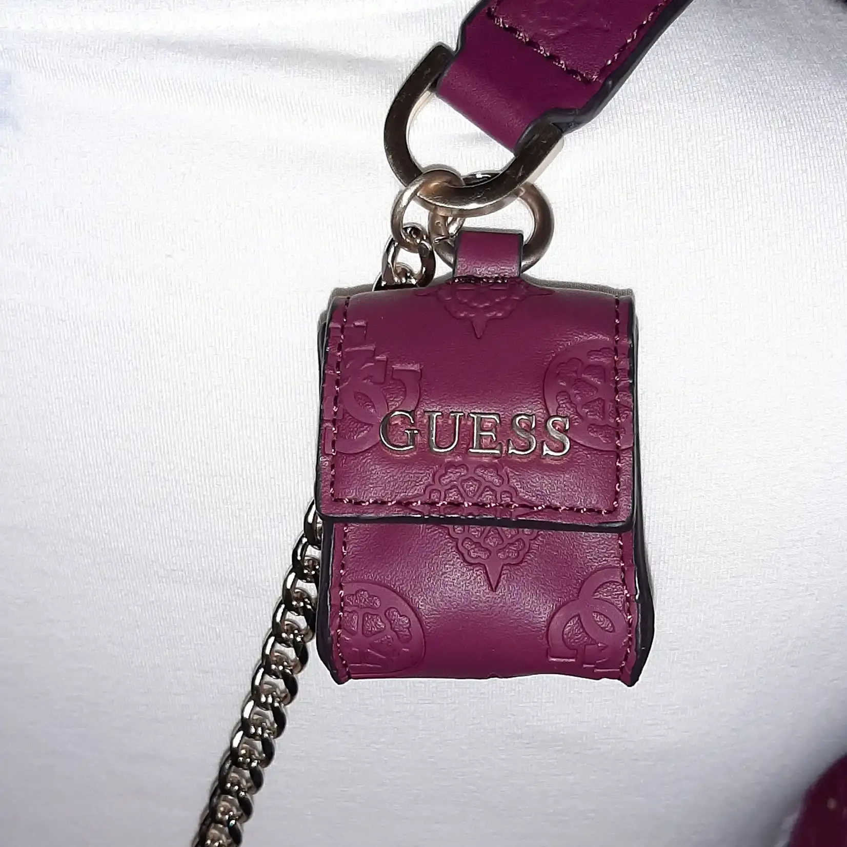 Guess Rucksack Damen Kunstleder - Rot - 4G-Print logo