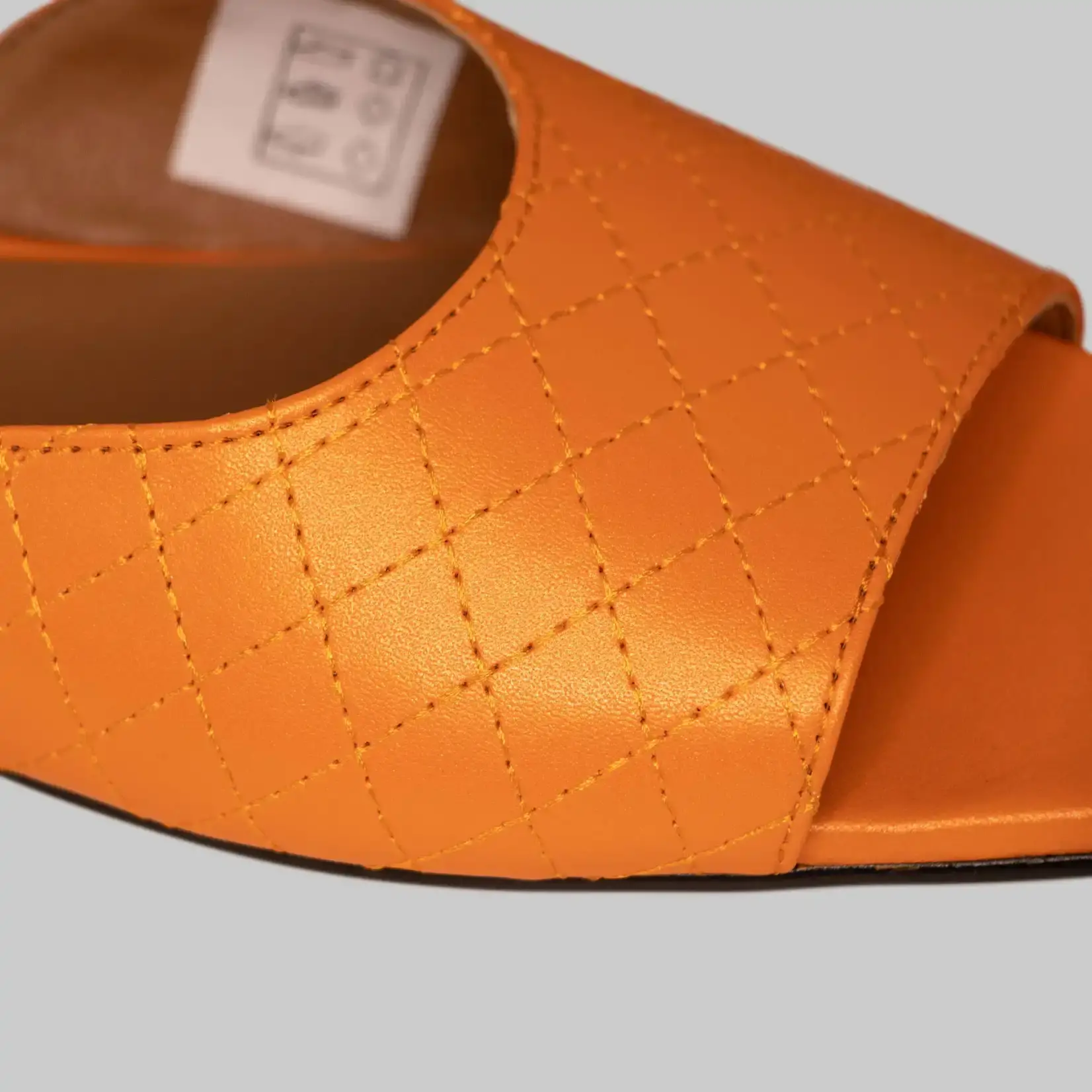 Alba Moda Pantolette Damen Leder - Orange - Grösse 42 B-Ware-Retoure