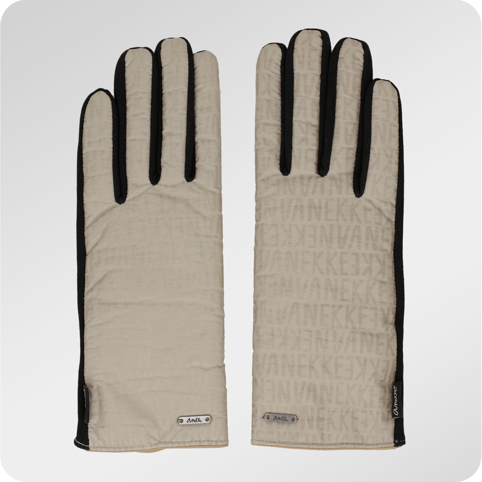 Anekke Handschuhe Damen- Beige Schwarz