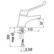 Nobili disabled washbasin tap Nobili disabled washbasin tap