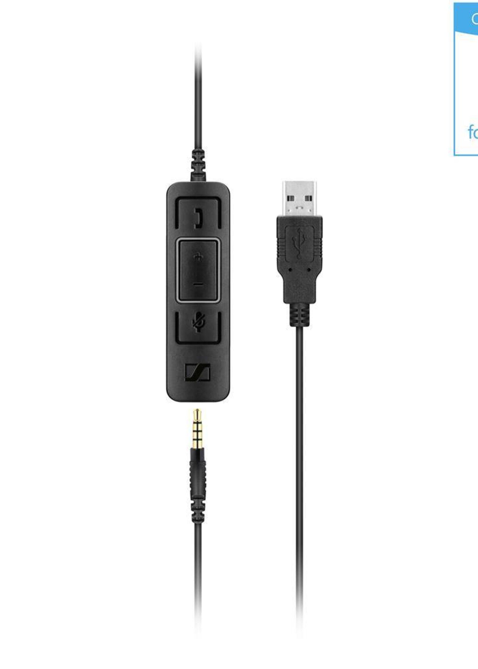 EPOS | Sennheiser SC 75 USB MS voor PC (Microsoft Teams) en 3,5 Jack