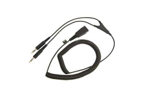  Jabra QD cord to 2 x 3.5mm jack - Soundcard 