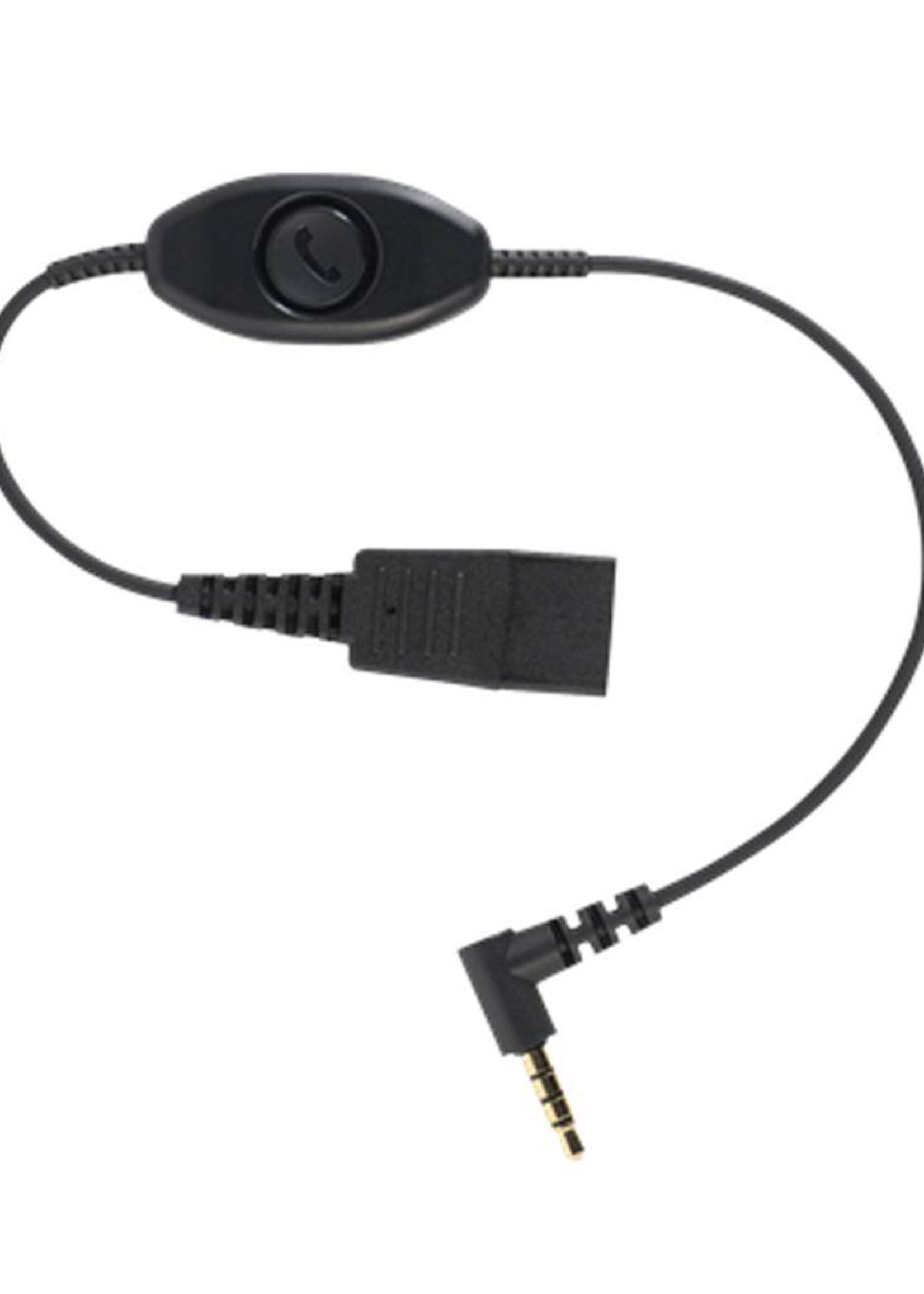 Jabra QD cord to mobile 3.5mm - with button