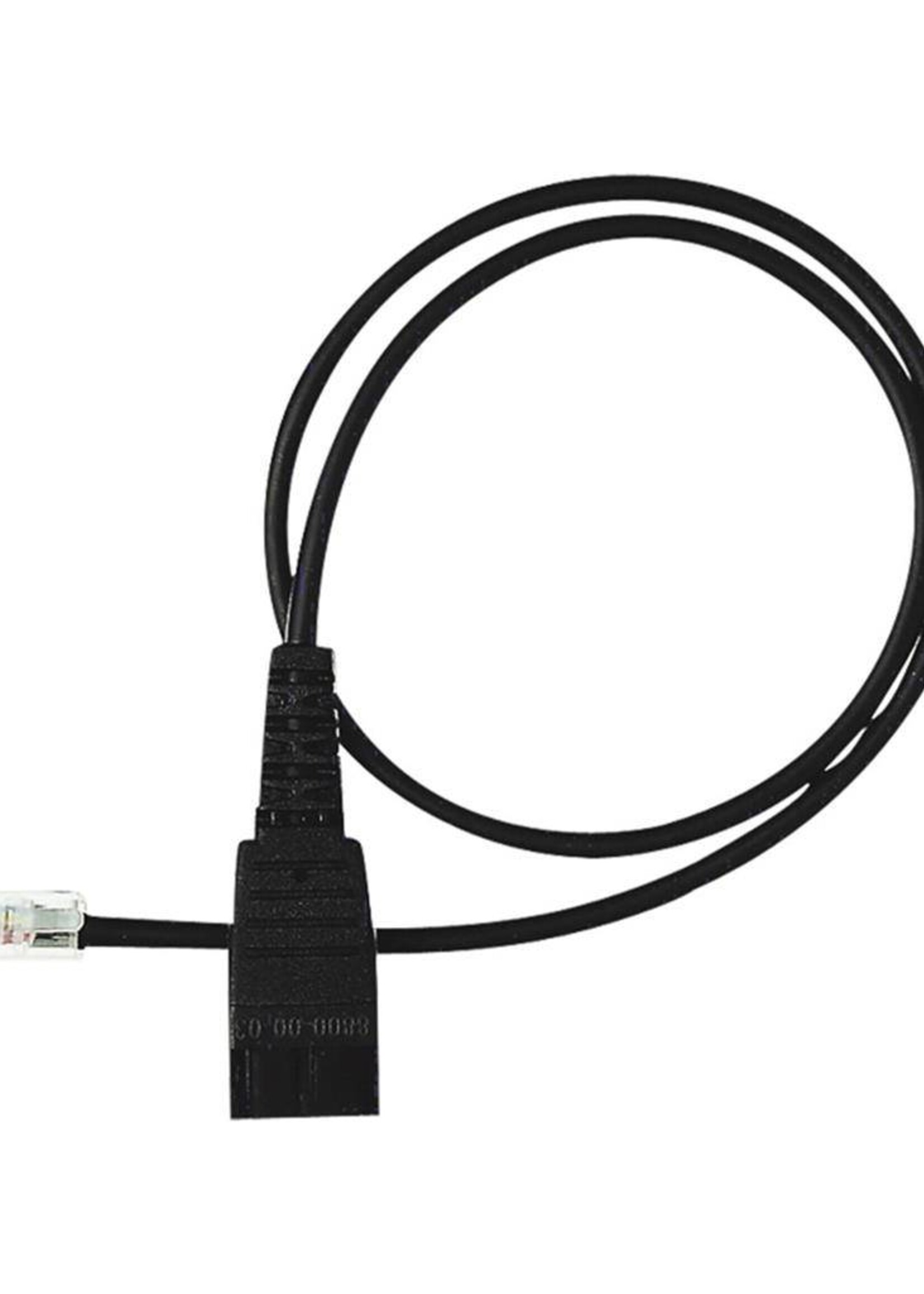 Jabra QD cord to RJ10 - straight - Cisco 79xx