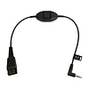 Jabra QD cord to 2.5mm for Panasonic - with button