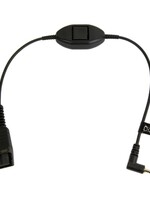 Jabra QD cord to 2.5mm for Panasonic - with button