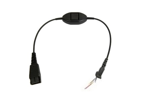  Jabra QD cord for Ascom with Mute function 