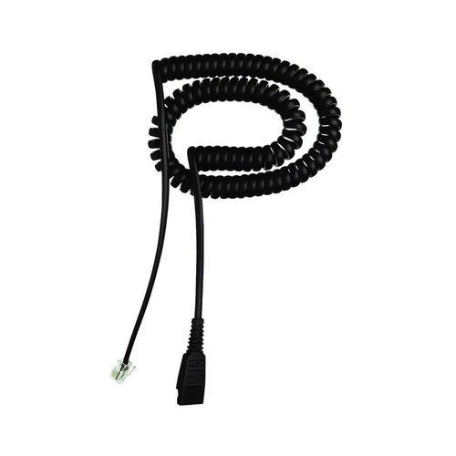  Jabra QD cord to open end - coiled - 0.5m-2m 