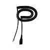 Jabra QD cord to RJ10 - coiled - Standard