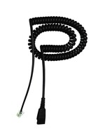 Jabra QD cord to RJ10 - coiled - Standard
