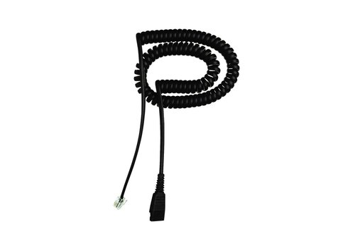  Jabra QD cord to RJ10 - coiled - Standard 