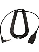 Jabra QD cord to 3.5 mm - coiled - Apple iMac