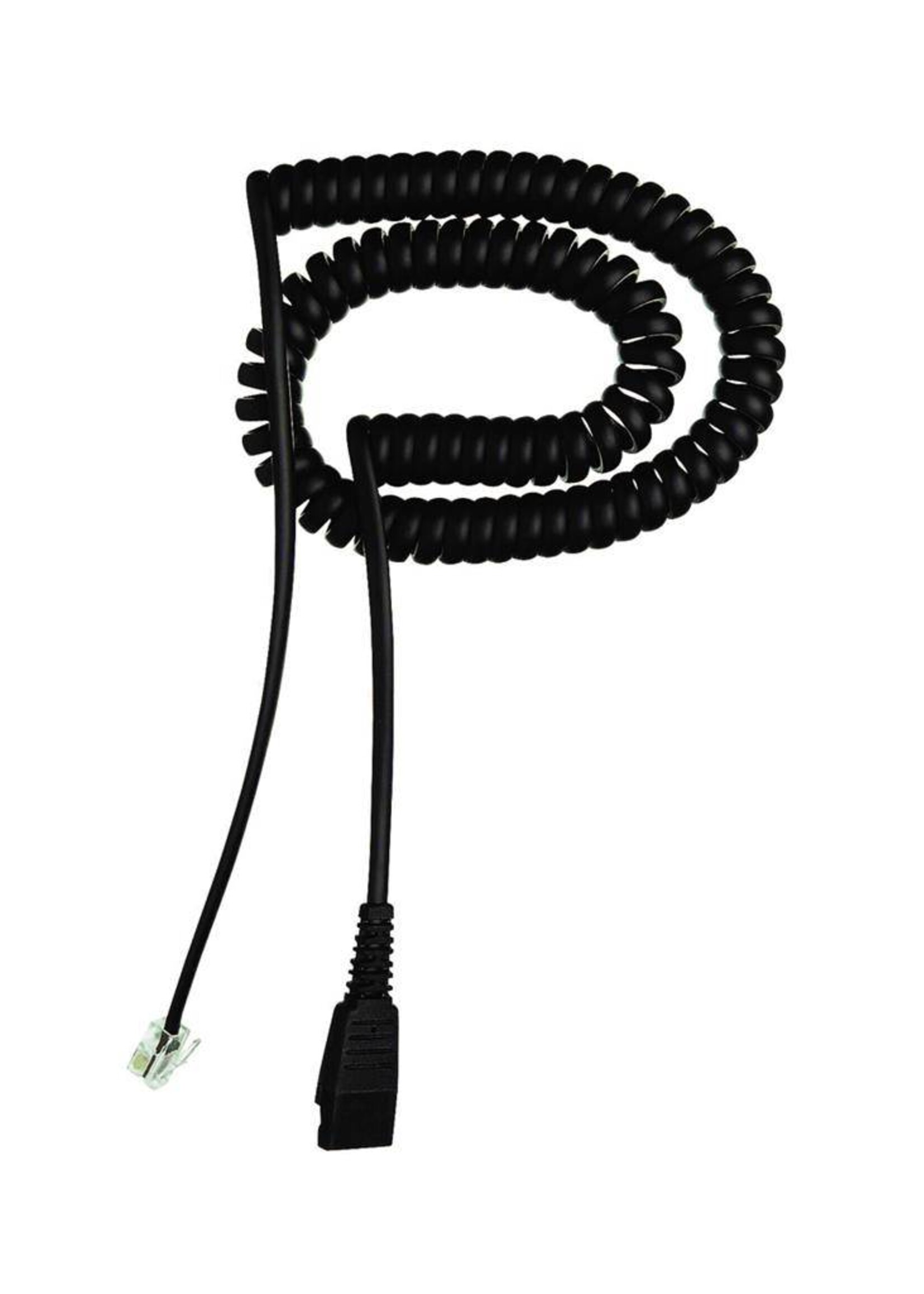 Jabra QD cord to RJ10 - coiled - Cisco 79xx