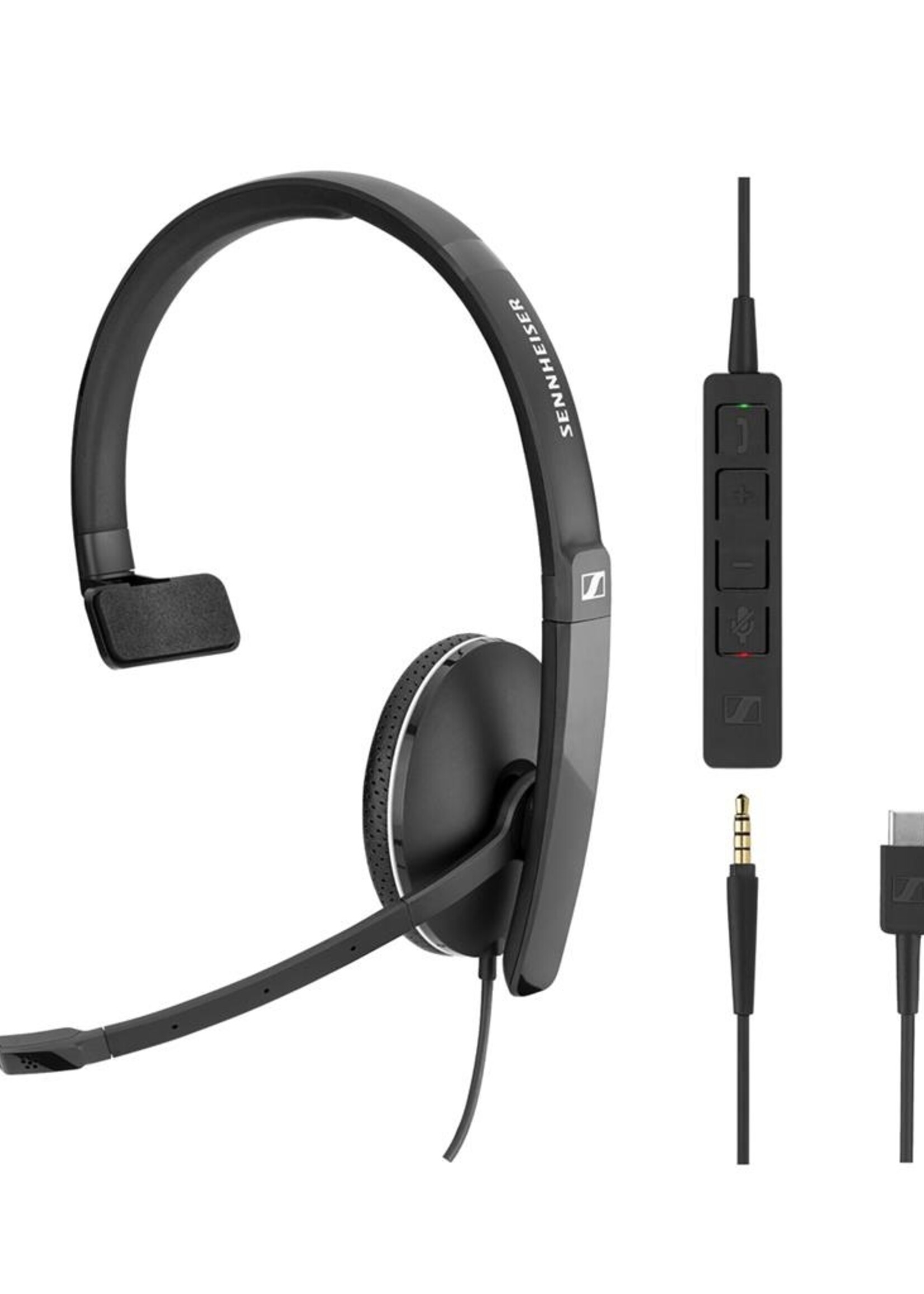 EPOS | Sennheiser SC135 Mono Headset met USB-C en 3,5mm jack