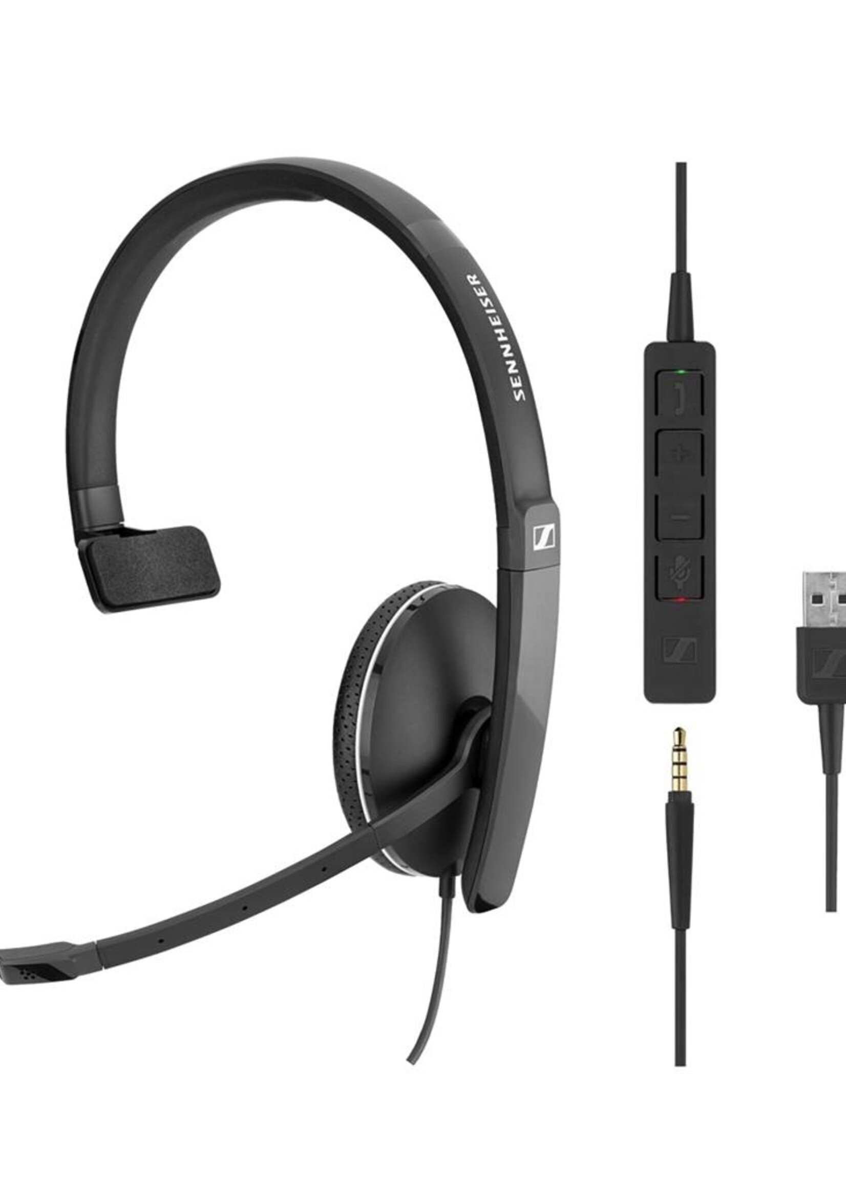 EPOS | Sennheiser SC135 Mono Headset met USB en 3,5mm jack