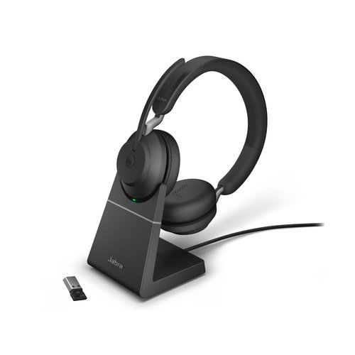  Jabra Evolve2 65 MS Stereo USB-A STAND (BLACK) Microsoft Teams & Sfb 