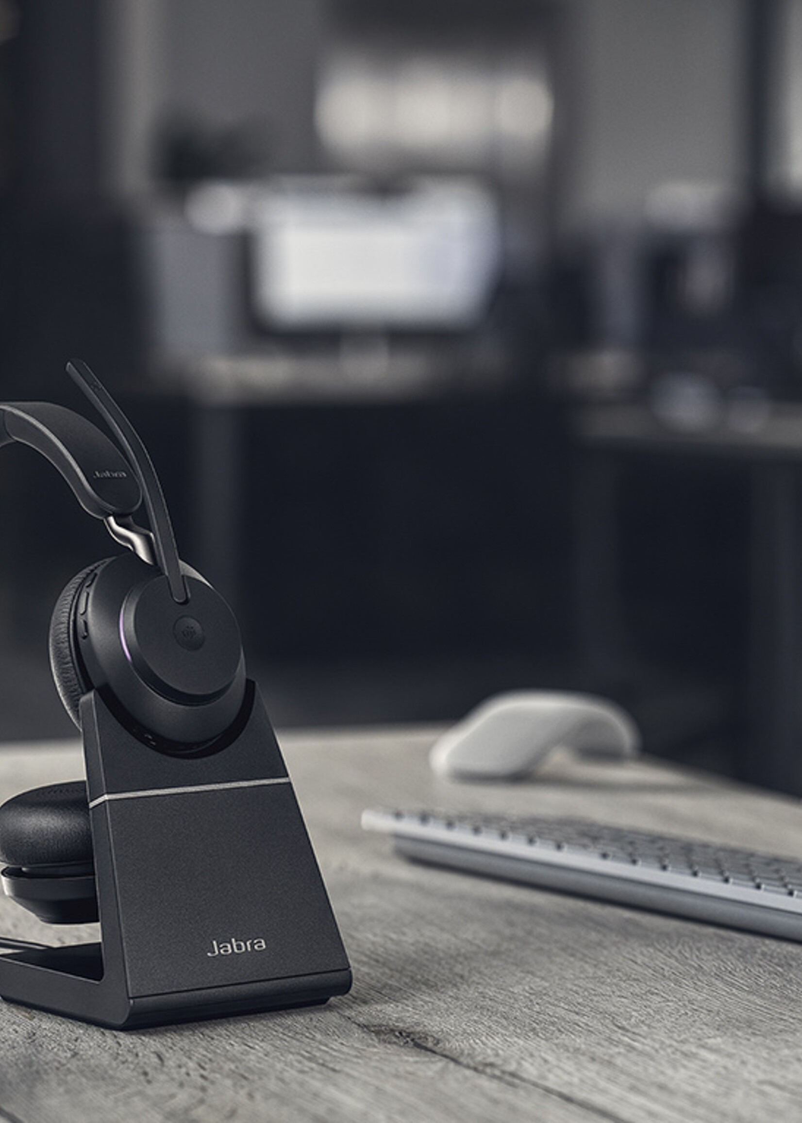 Jabra Evolve2 65 MS Stereo USB-A STAND (BLACK) Microsoft Teams & Sfb