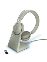 Jabra Evolve2 65 MS Stereo USB-A STAND (BEIGE) Microsoft Teams & Sfb