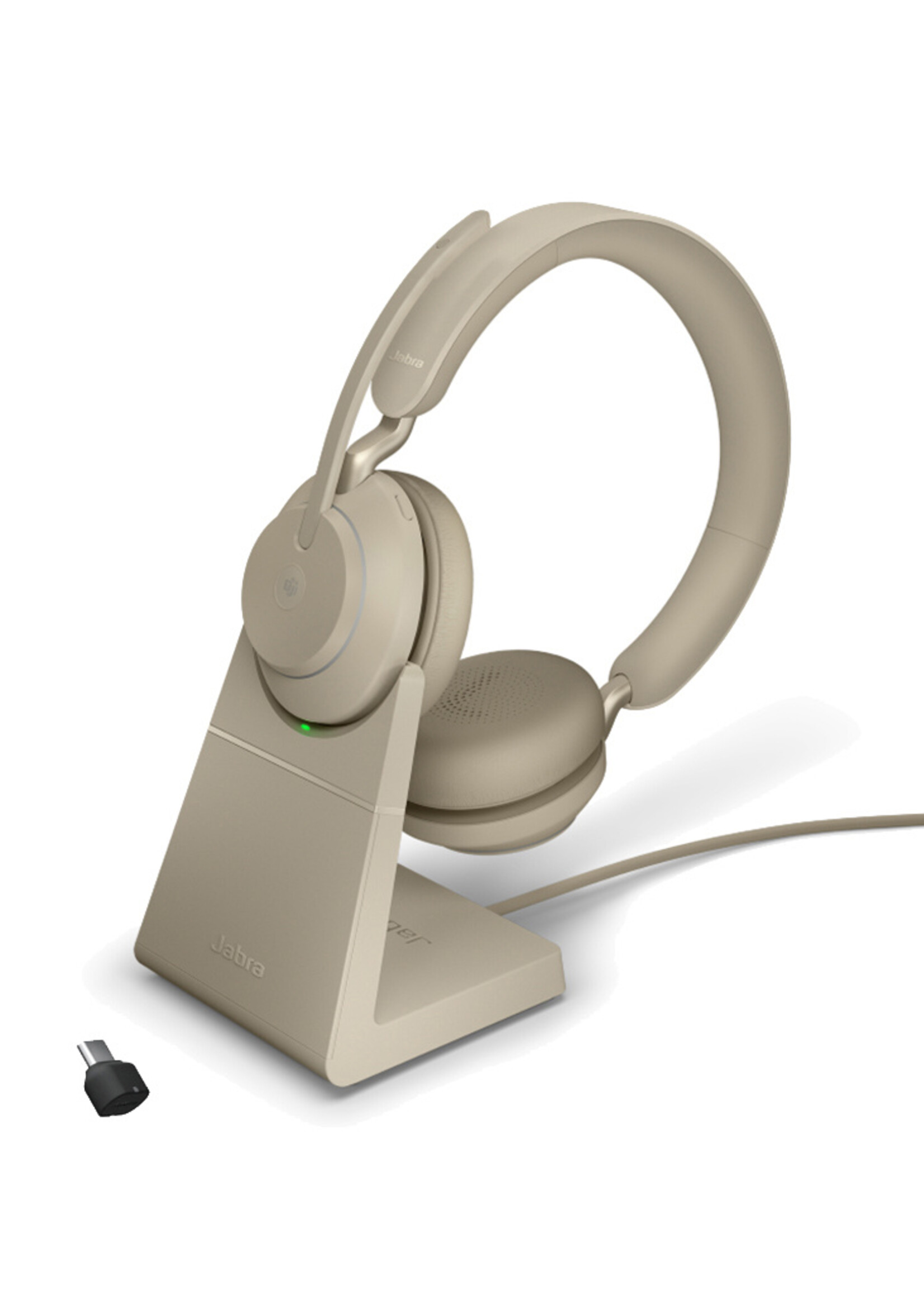 Jabra Evolve2 65 UC Stereo USB-C STAND (BEIGE)