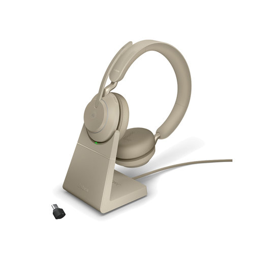  Jabra Evolve2 65 UC Stereo USB-C STAND (BEIGE) 