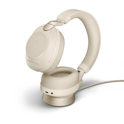  Jabra Evolve2 85 UC USB-C Stereo Stand (Beige) 