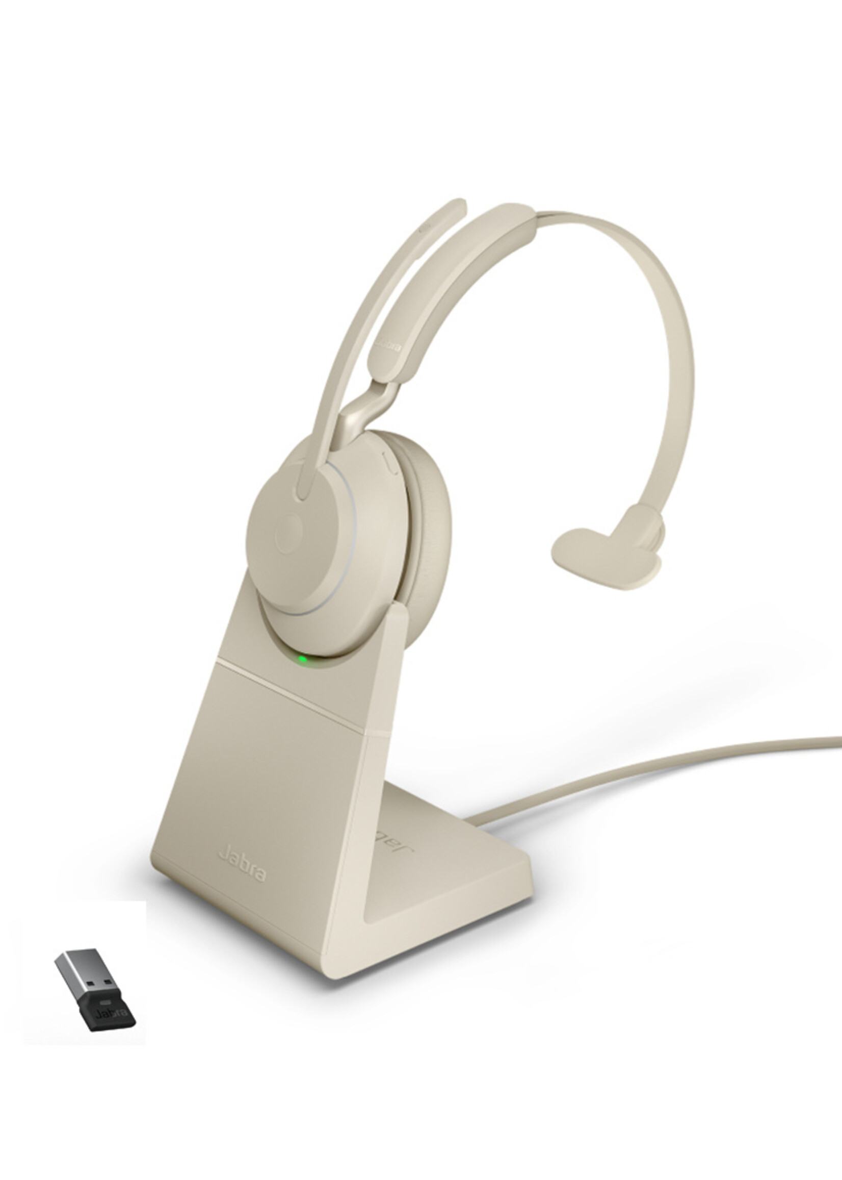 Jabra Evolve2 65 USB-A MS MONO STAND (BEIGE)
