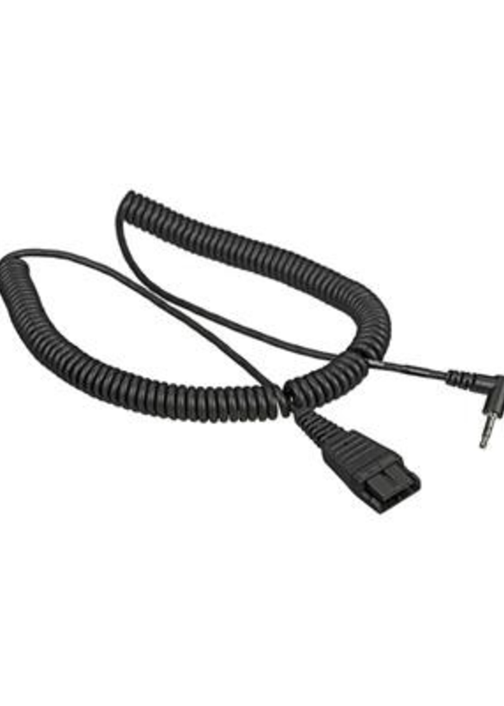 Jabra QD cord to 2.5mm jack - coiled - Panasonic