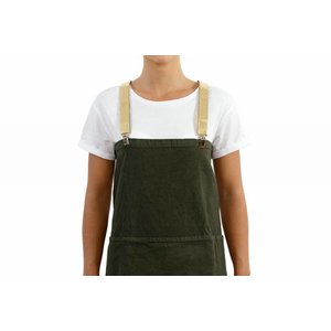 UASHMAMA® Apron Dark green