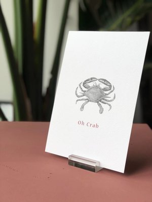 Moes & Griet Sorry kaartje A5 | Oh Crab