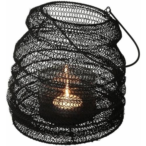 Lampe anti-vent pliable Noir | 23x30cm