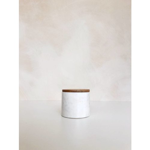 Bocal de rangement Marble Small | 9 x Ø 10 cm